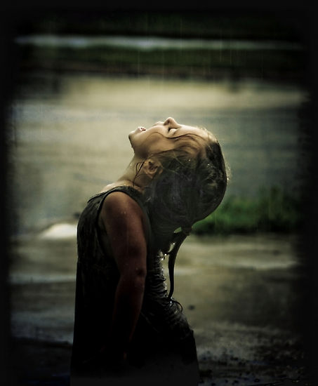 images of girl in rain
